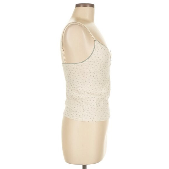 Brandy Melville Floral Lace Trim Cami Top Cottagecore Coquette Y2K Revive Flirty - Picture 6 of 12